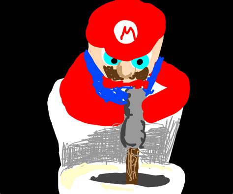 Mario Doing Plumbing Drawception