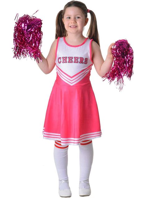 Girls Pink Cheerleader Costume Heaven Costumes
