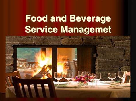 He is responsible for ensuring the qualify of the food and the beverage served at any restaurant. Food & Beverage Manager Jobs 2019