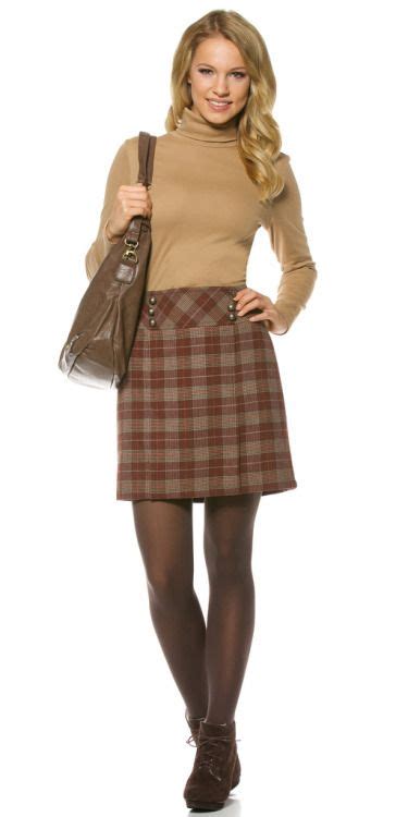 Greyship Miniskirt Outfits Tartan Skirt Outfit Tights Outfits