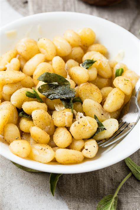 Sage And Brown Butter Gnocchi 10 Minute Recipe Oh Sweet Basil