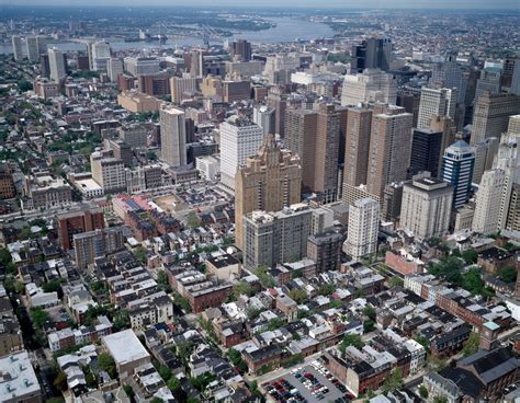Aerial View Of Philadelphia Pennsylvania Library Of Congress