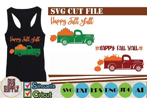 Happy Fall Yall Svg Cut File 135833 Cut Files Design Bundles