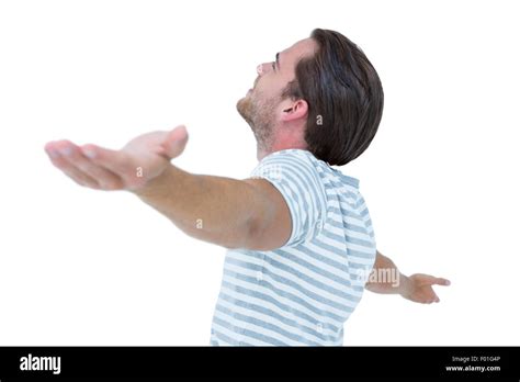 Man Standing Arms Stretched Out Hi Res Stock Photography And Images Alamy