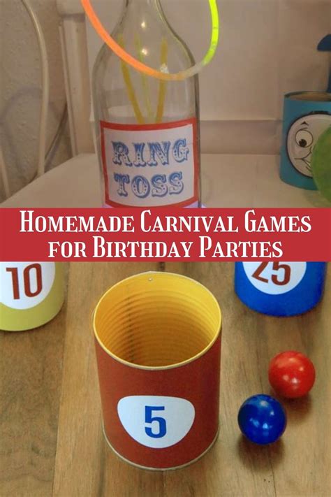 Make These Carnival Birthday Party Games Diy Ideas Fun Party Pop