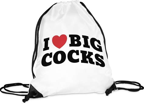 I Love Big Cocks Turnbeutelsport Baggym Baglustigbedruckt Mit