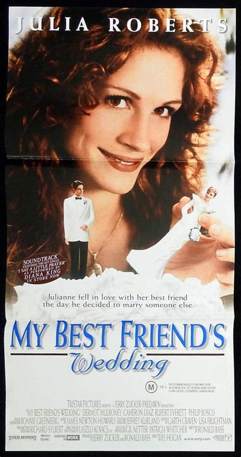 My Best Friend S Wedding Original Daybill Movie Poster Julia Roberts Dermot Mulroney Cameron