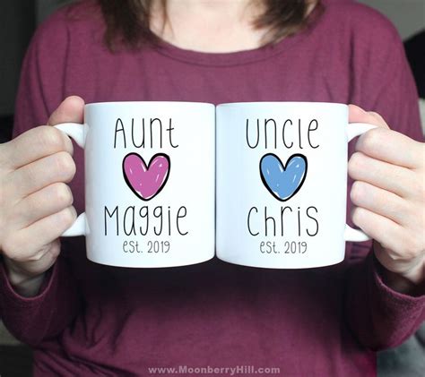 New Aunt Gift New Uncle Gift Personalized Uncle Mug Aunt Etsy Canada