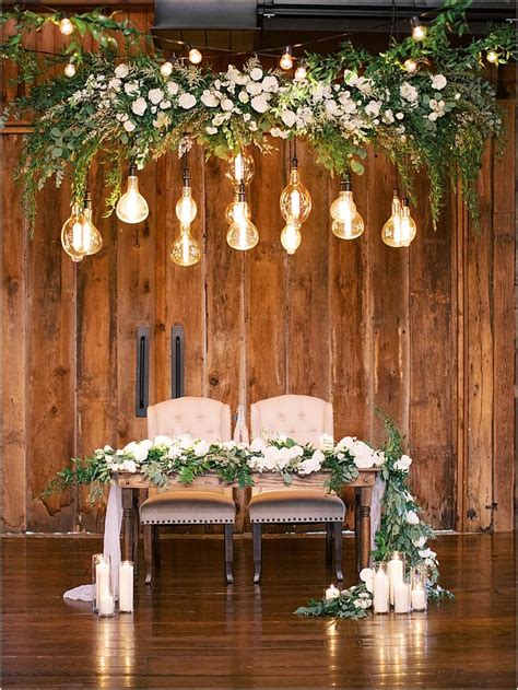 Elegant Sweetheart Table Sweetheart Table Backdrop Head Table