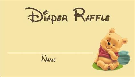 Free Diaper Raffle Printable Printable Coloring Pages