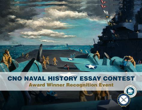 Cno Naval History Essay Contest Award Winner Recognition Event Us