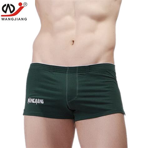 buy new wj new men s boxers underwear u convex boxer sexy low waist man boxer