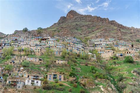 Howraman Dorf In Zagros Berg Kurdistan Provinz Der Iran Stockfoto