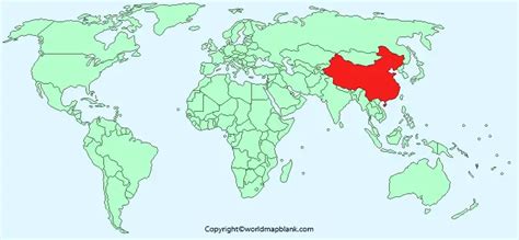 Location Of China On World Map Globe In Pdf