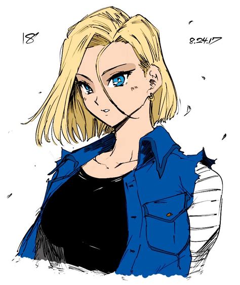 Android 18 By Lonerurouni187 By Kenkira Android 18 Cute Anime Character Dragon Ball Artwork