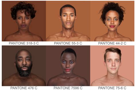 Pantone Skin Tone Project Shows Spectrum Of Diversity Skin Tones Human Skin Color Pantone