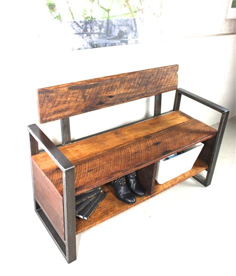 Reclaimed Wood Storage Bench By Wwmake On Etsy
