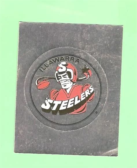 1993 Select Rugby League Sticker 127 Logo Illawarra Steelers 533