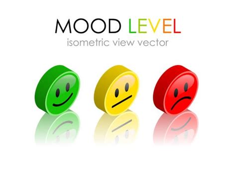 Different Mood Levels Smile And Gloom — Stock Vector © Azamatovic