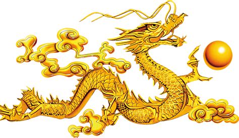 The Gallery For Cartoon Chinese Golden Dragon