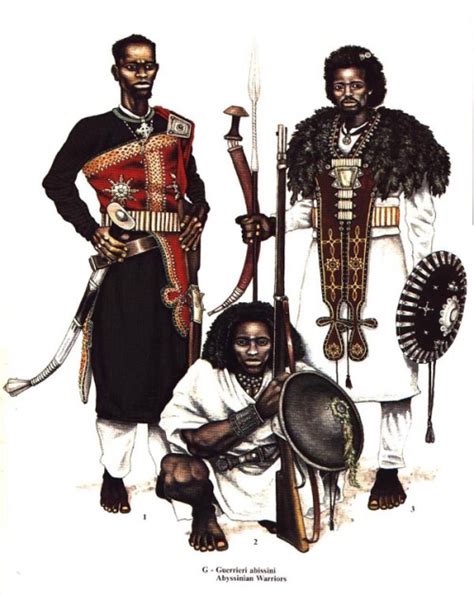 Abyssinianethiopian Warriors They Are From The African Black