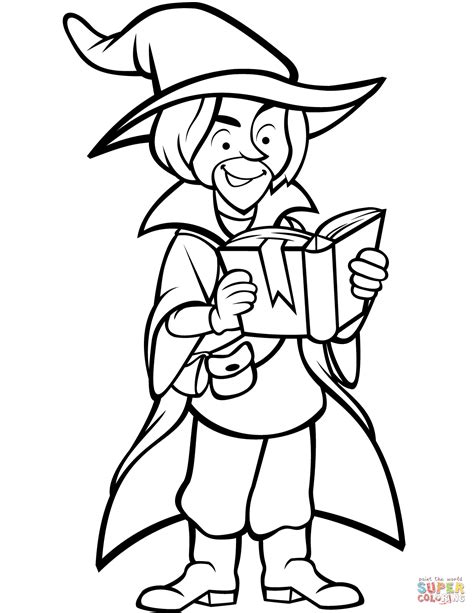 Coloring Pages Wizard Adults Wizards Colouring Dover Books Noble Marty Wondrous Dragon Adult