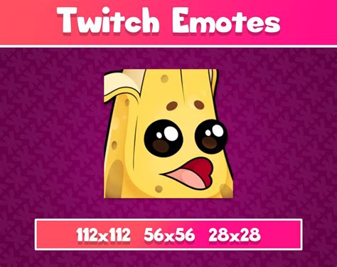 Banana Pog Emote Twitch Etsy