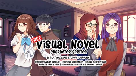 Free Visual Novel Sprites Pack By Platonic Game Studio