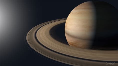 Saturn Planet Rings Dark 4k Wallpaper 4k