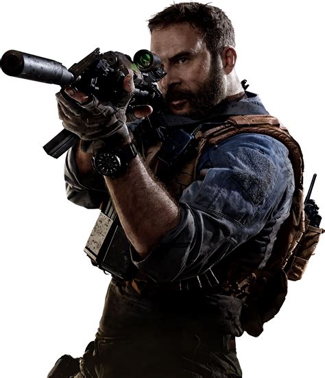 Call Of Duty Modern Warfare Captain Price Render by OutlawNinja on png image