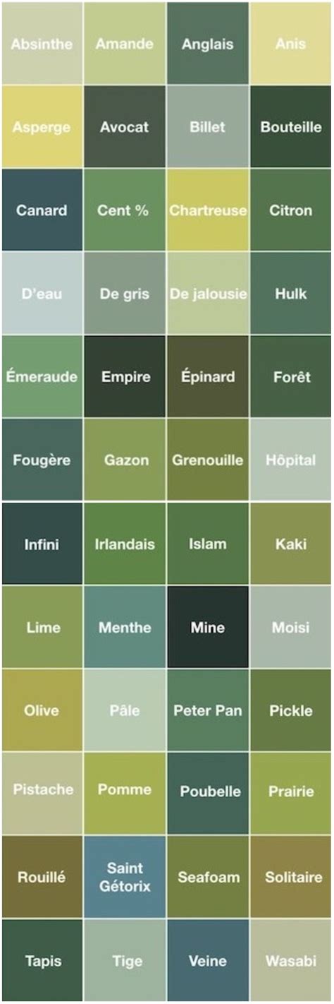 Nuance De Vert Blog Déco Clemaroundthecorner Palette De Couleurs