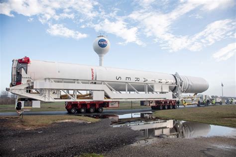 Antares Rocket For Northrop Grumman Crs 11 Rolls To Launch Pad