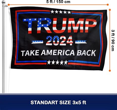 trump 2024 flag 3x5 ft 3 ply take america back trump flag 2024 double sided ebay