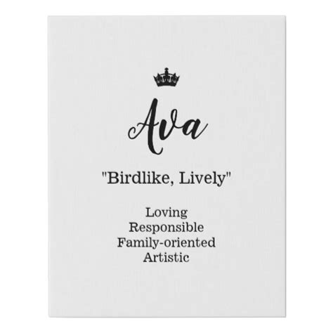 Ava Meaning Of Baby Name Good Business Names