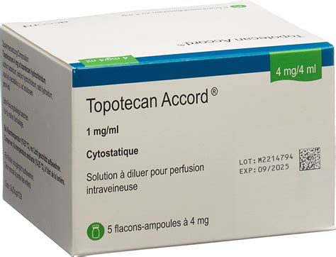 Topotecan Accord Infusionskonzentrat 4mg4ml Durchstechflasche 5 Stück