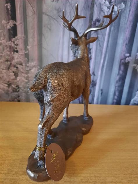 Bronzed Stag Ornament Etsy