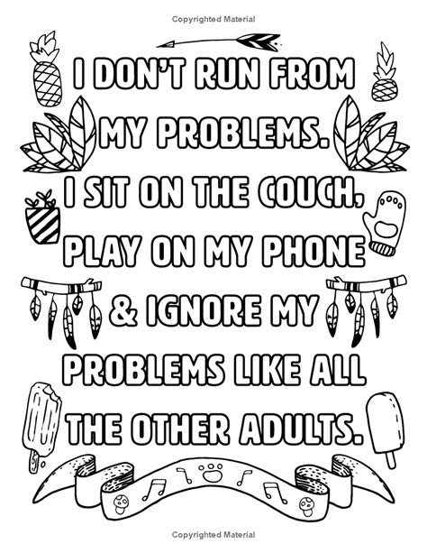 Funny Quote Coloring Pages Shortquotescc