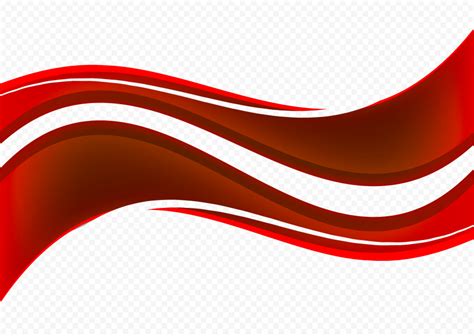 Red Vector Wave Abstract Lines Transparent Png Citypng