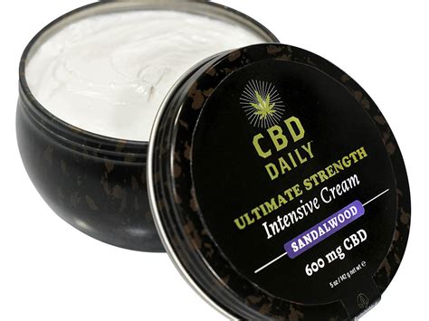 Cbd Daily Cbd Ultimate Strength Intensive Cream Sandalwood 600mg 5oz