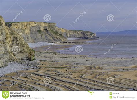 Sea Cliff And Wave Cut Platform Stock Photo Image Of Details Walesuk