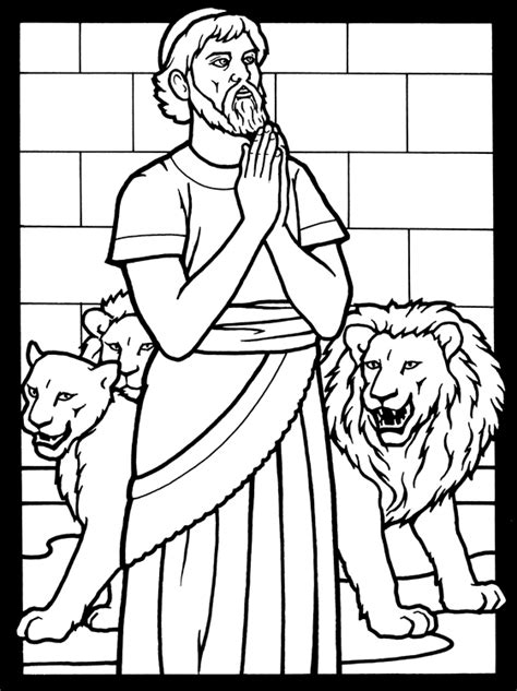 Ergtnobnukebe Daniel And The Lions Den Coloring Page