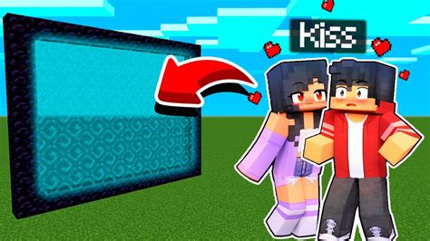 How To Make A Portal To The Aphmau Kiss Dimension In Minecraft Youtube