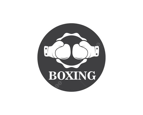 Boxing Logo Vector Icon Illustration Box Challenge Winner Vector Box