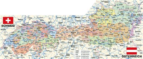 Large Detailed Administrative Map Of Austria With All Roads Cities And