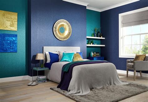 Glitter wall paint is a good choice when you want a dramatic accent wall. Glitterati Plain - Midnight Blue - Arthouse | Blue glitter wallpaper, Blue bedroom, Wallpaper ...
