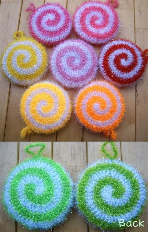 Buy 5 Get 1 Free Crochet Spiral Scrubbies By Handknitmania