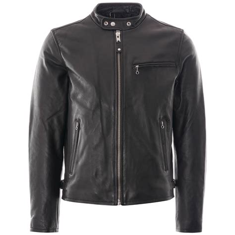Schott Nyc Online Racer Black Leather Jacket Lc940d