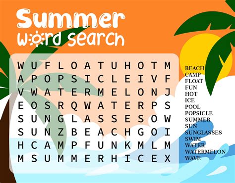 Word Search Free Printable Puzzles For Seniors 8 Best Images Of