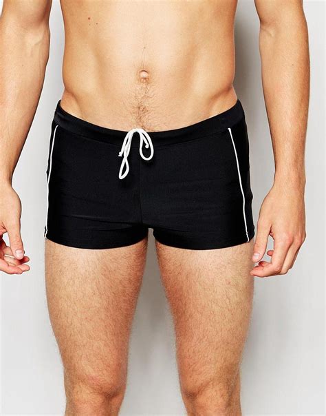 Reward Yourself With This Asos Super Short Hipster Swim Shorts In Black