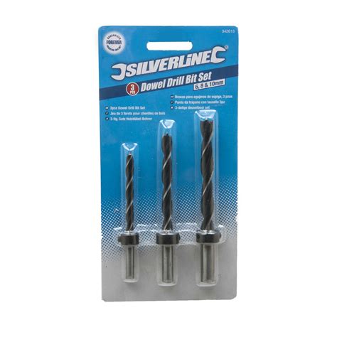 Silverline 868549 Pocket Hole Jig Kit With 342613 Dowel Drill Bit Set